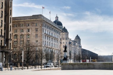 Liverpool, İngiltere'de, farklı görünümlerini CIT güzel güneşli bir günde