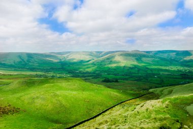 Mam Tor, Peak District Milli Parkı, tr, yaz aylarında hiking