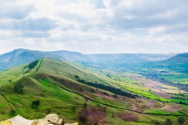 Mam Tor, Peak District Milli Parkı, tr, yaz aylarında hiking