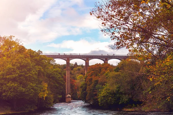 Pontcysyllte su kemeri Llangollen kanal Wales, İngiltere