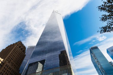 Manhattan 'ın merkezindeki New York gökdelenleri harika görünüyor.
