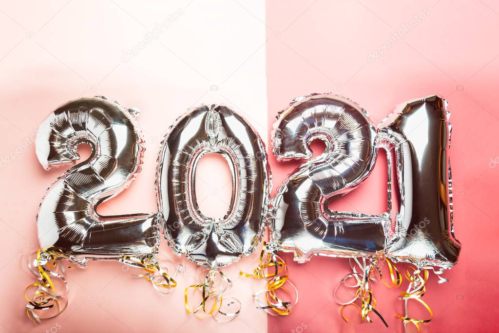 Balloon Bunting for celebration of New Year 2021