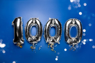 Kutlama için balon Bunting Mutlu 1000. yıldönümleri