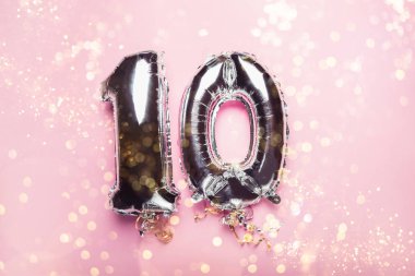 Gümüş Numara Balonlar 10