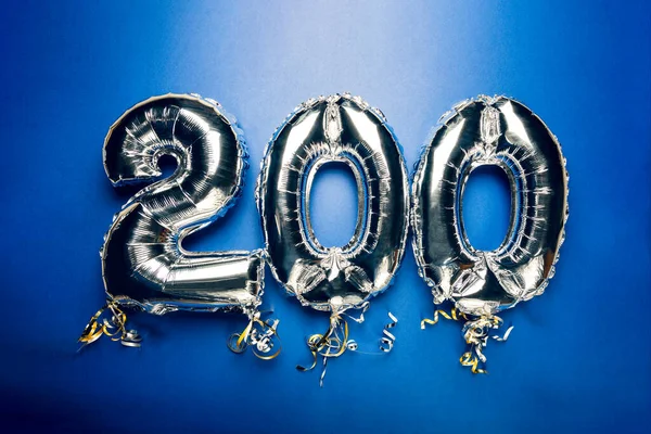 행복 한 200 주년 을축하 하기 위한 기구 표지 — 스톡 사진