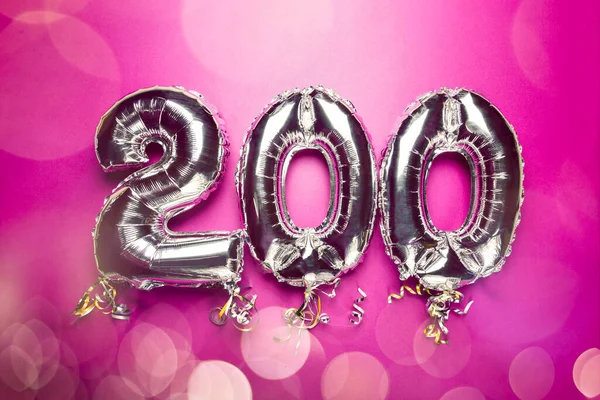 Globo Bunting para la celebración Feliz 200 Aniversario —  Fotos de Stock