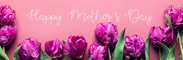 Happy Mothers Day text — Stock Photo, Image