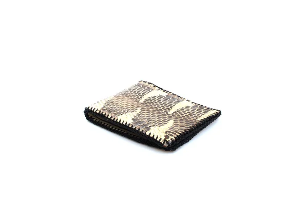 Wallet Of Snake skin on isolated — Stock Photo, Image