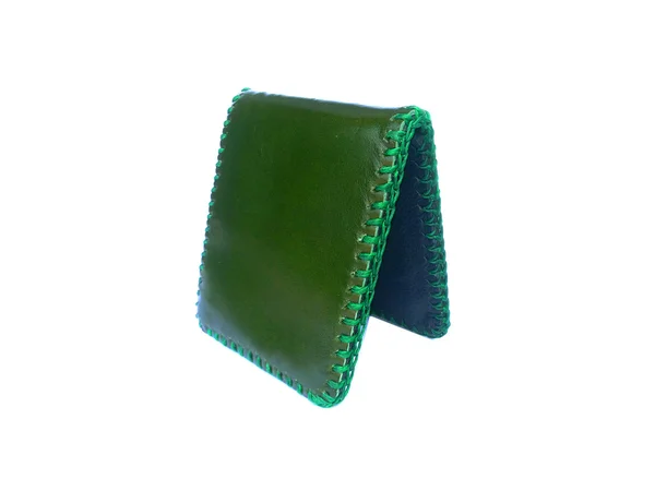 对离体的绿色钱包 — 图库照片