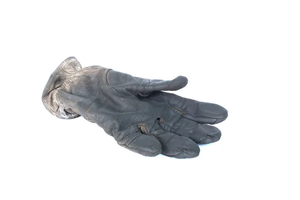 Old gloves leather on isolated — Stock Photo, Image