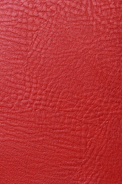Pele de couro de textura vermelha — Fotografia de Stock