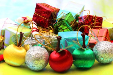 Hediye kutusu ile Noel arka planlar