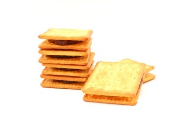 Bisküvi izole beyaz