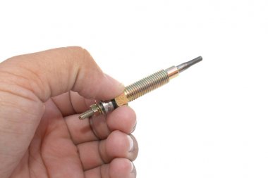 Elini tut kirli yakıt enjektör motoru