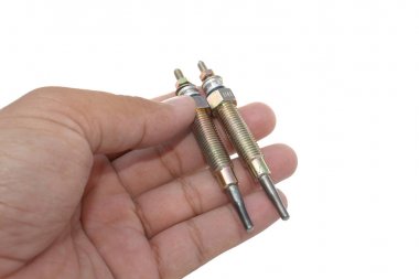 Elini tut kirli yakıt enjektör motoru