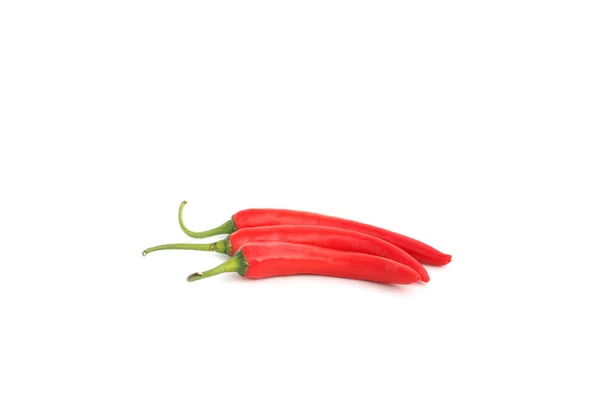 Paprika Rouge Sur Fond Blanc Isolé — Photo