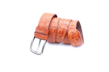 izole beyaz kemer deri