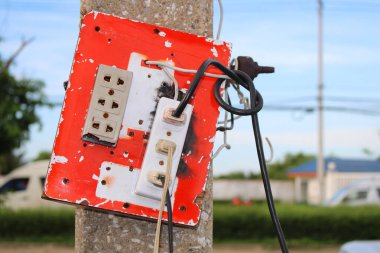 Fişini elektrik arka plan