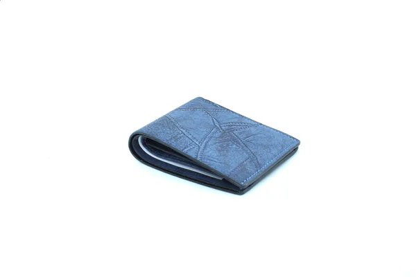 Blaues Portemonnaie Auf — Stockfoto
