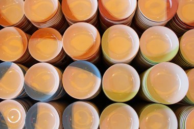 Grup seramik kase arka plan