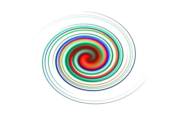 Arcobaleno Spirale Isolata — Foto Stock