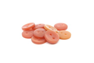 İzole edilmiş beyaz arkaplanda turuncu çiviler