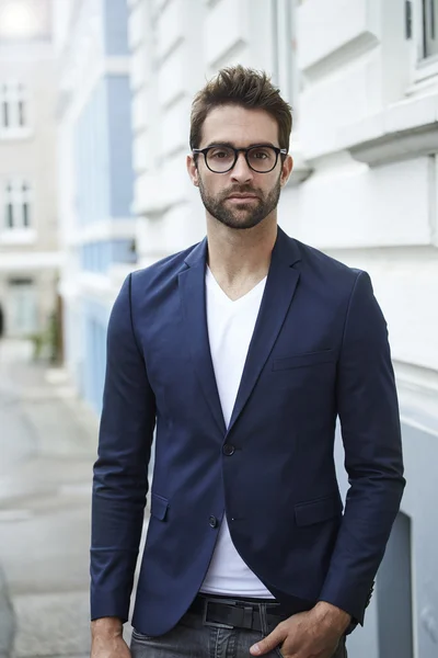 Handsome man in suit jacket