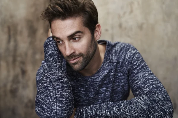 Handsome man in sweater — Stock Photo, Image