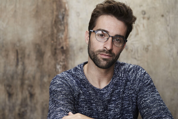 Handsome man in glasses