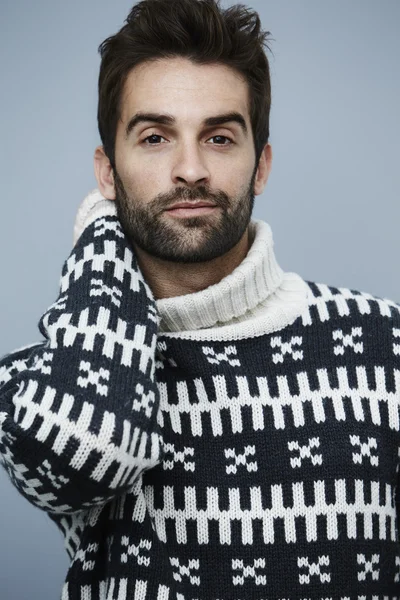 Handsome man in sweater