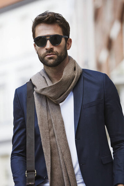 Handsome guy with scarf 