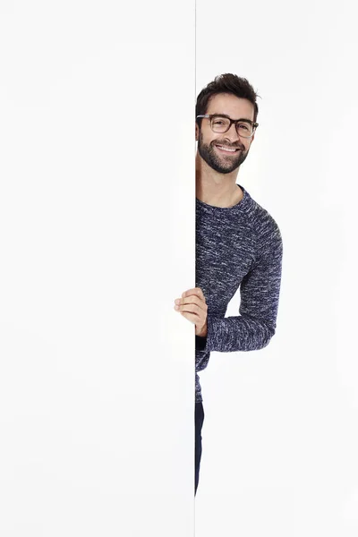 Smiling guy in spectacles — Stock Photo, Image