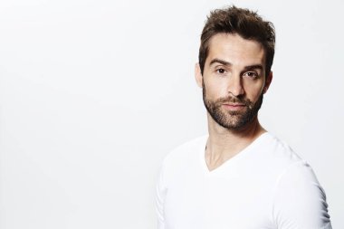 adam beyaz t-shirt