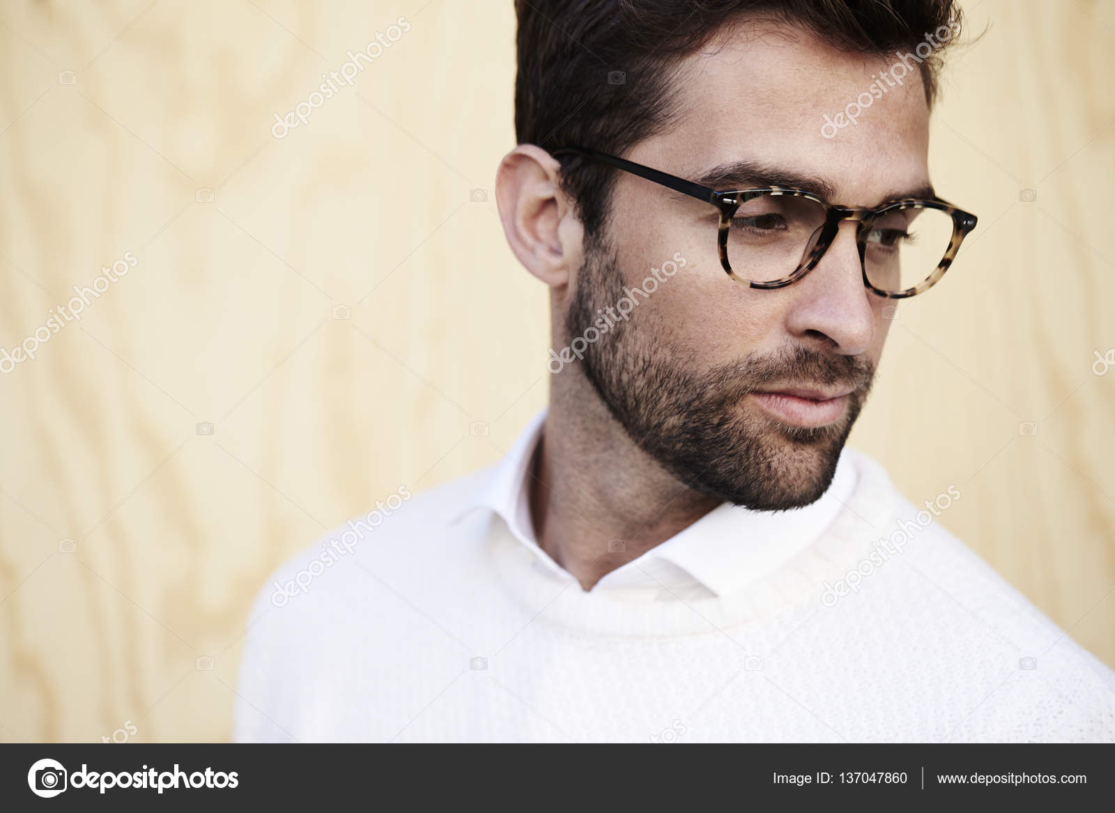 Handsome man in spectacles Stock Photo by ©sanneberg 137047860