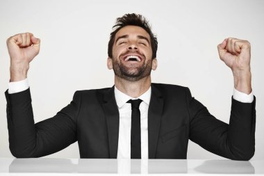 takım mutlu işadamı