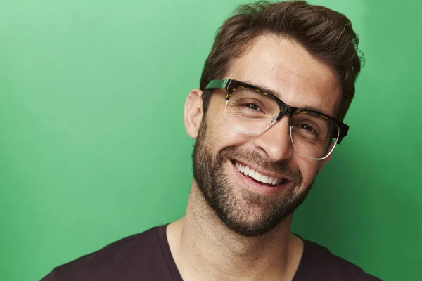 Schöner Mann mit Brille — Stockfoto