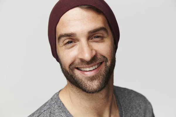 Man smiling in hat — Stock Photo, Image