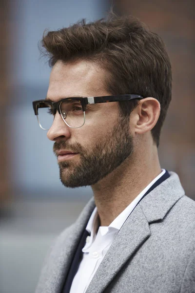 Handsome spectacled man — Stock Photo, Image