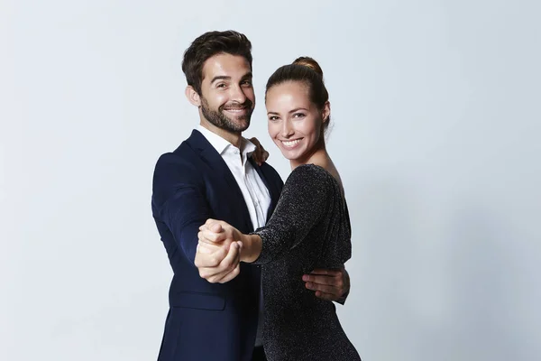 Romantic couple dancing — Stock Photo, Image