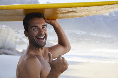 Surfer dude başparmak kadar kamera ile