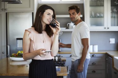 Güzel mutlu kadının