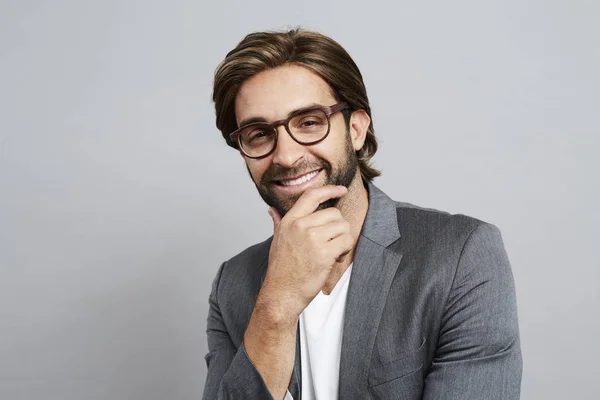 Handsome guy in suit — Stock Photo, Image