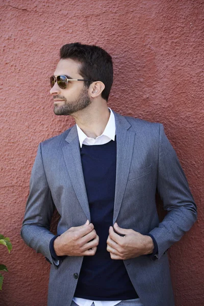 Handsome dude in jacket — Stock Photo, Image