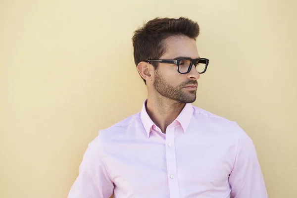 good looking guy in glasses