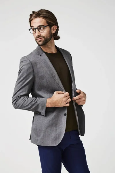 Handsome man in glasses — Stock Photo, Image