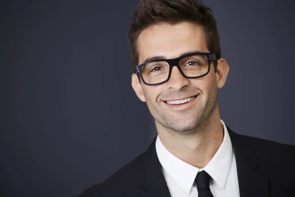 Handsome businessman in spectacles — Stock Photo, Image