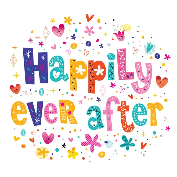 Happy ever after — ストックベクタ
