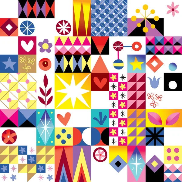 Abstract art retro pattern — Stock Vector