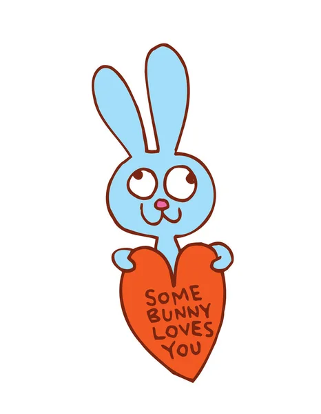 Un coniglietto ti ama. — Vettoriale Stock