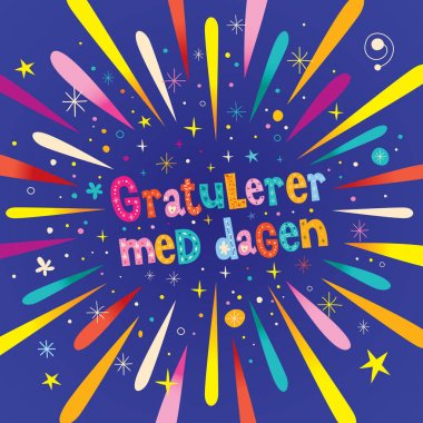 Gratulerer tıp DAG Norveççe olarak mutlu yıllar 